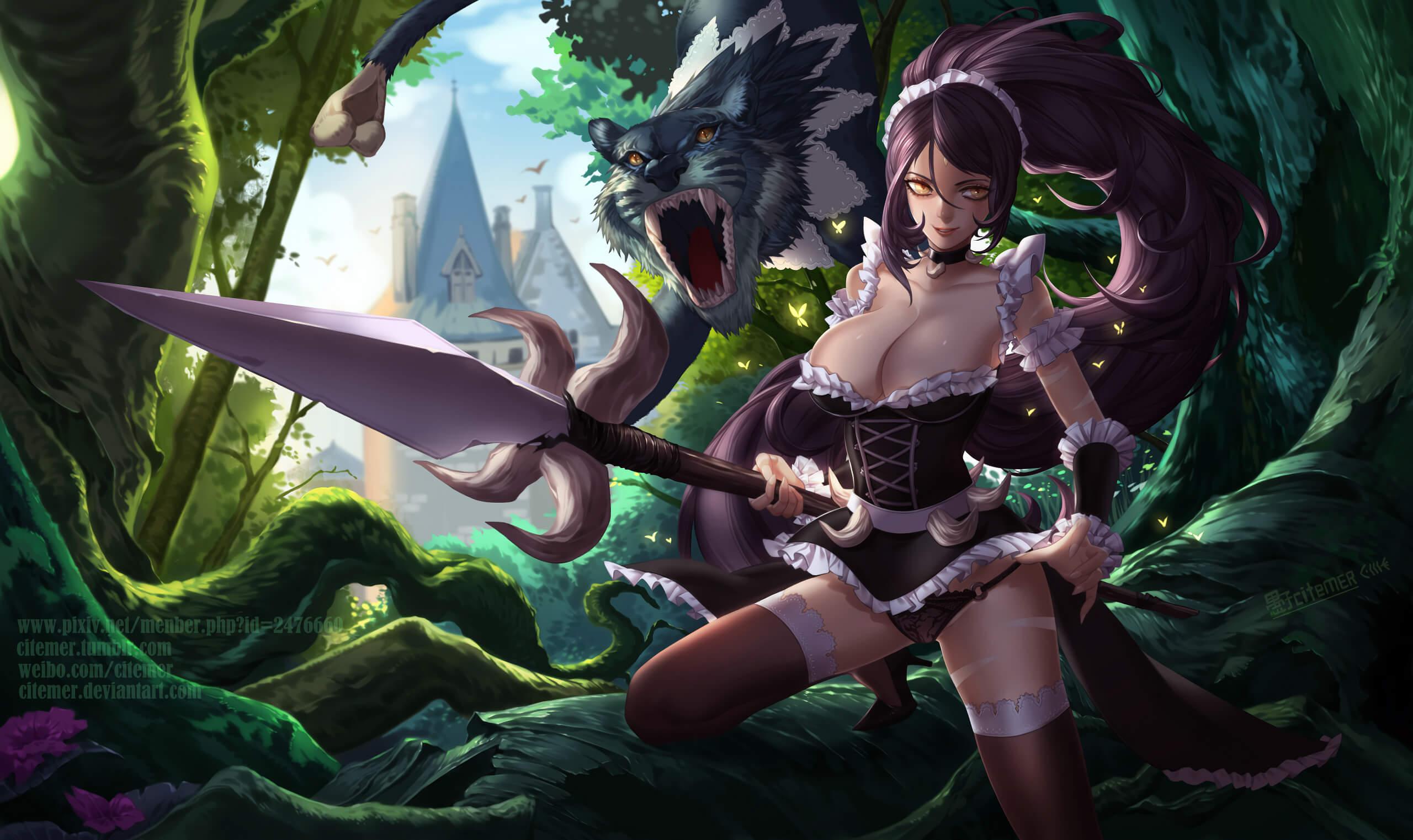 49 Hot Pictures Of French Maid Nidalee From League Of Legends Are Just Too Yum For Her Fans | Best Of Comic Books
