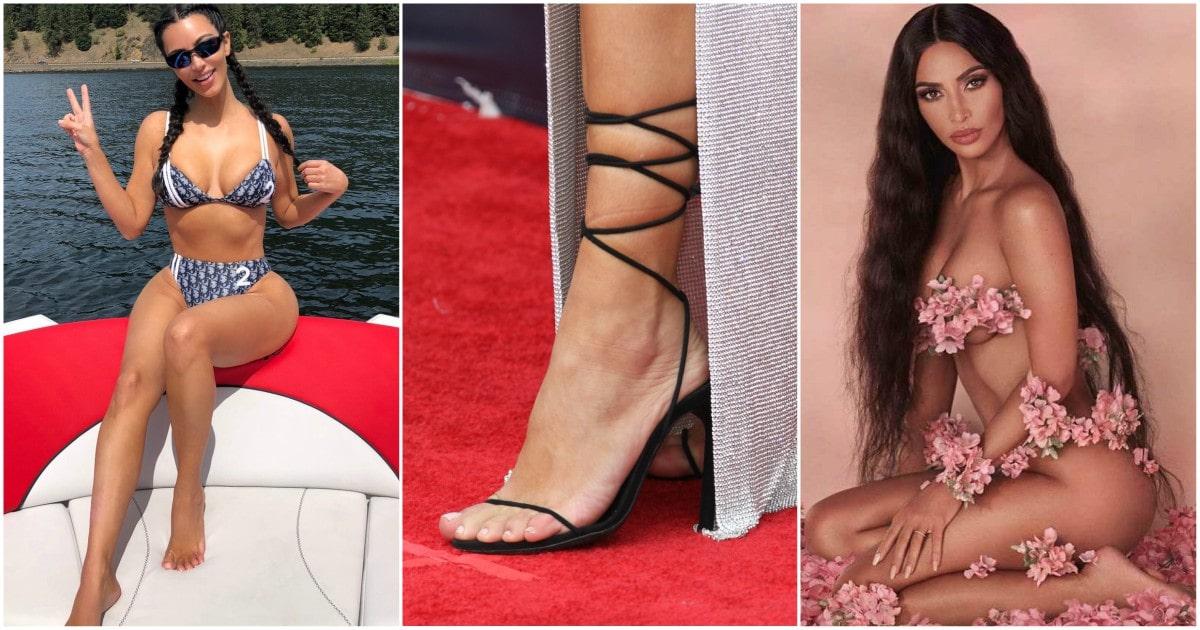 49 Sexy Kim Kardashian Feet Pictures Are Really Mesmerising And Beautiful