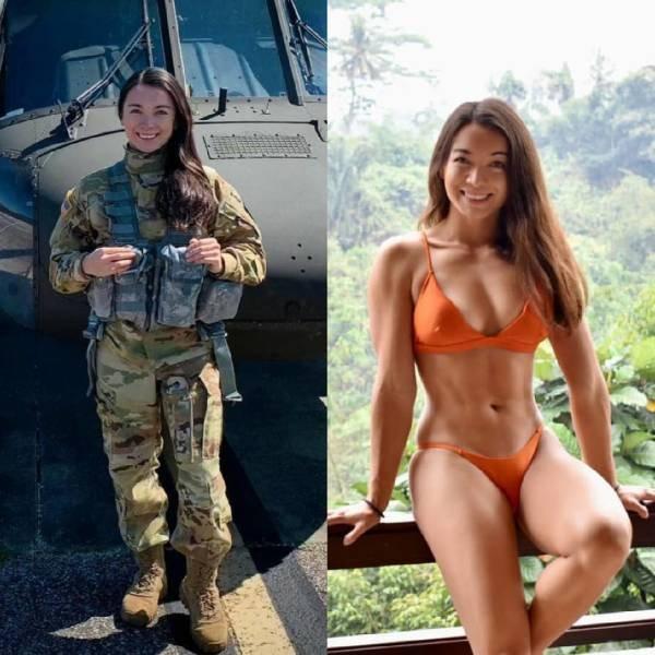 Girls With And Without Uniform (63 pics)