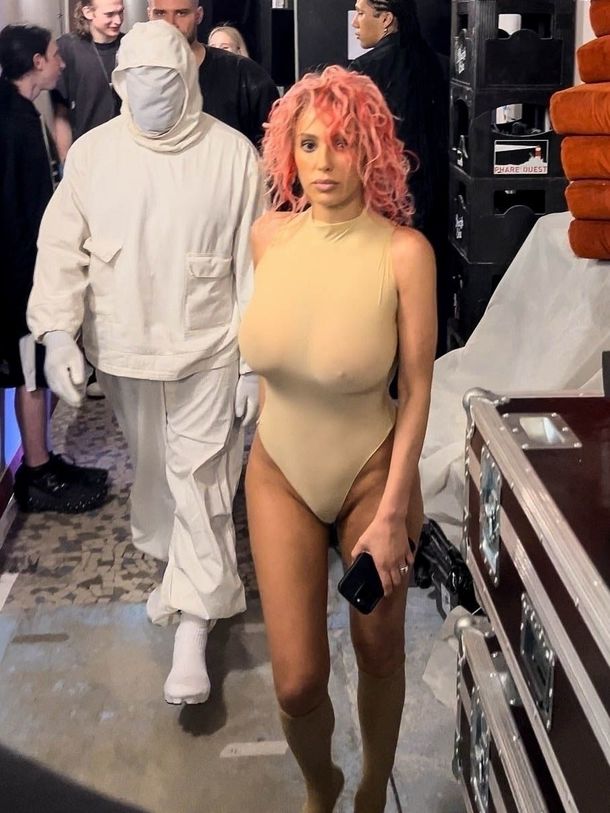 Bianca Censori in see through suit turns heads as they leave the Prototype Show in Paris – June 19, 2024