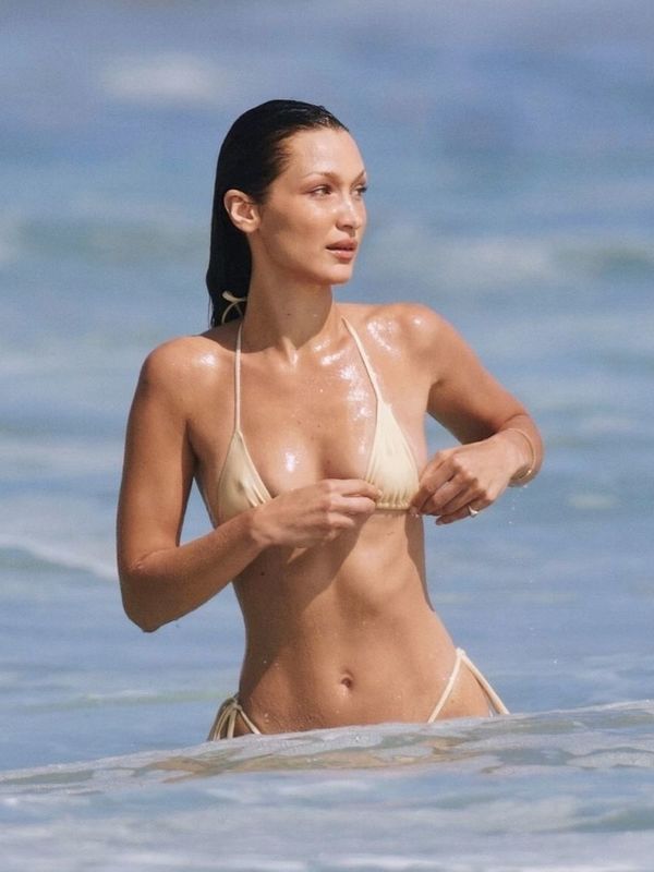 Bella Hadid in a bikini at a beach in Malibu – August 29, 2024