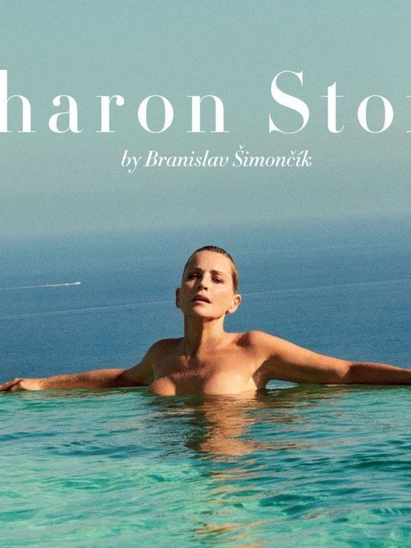 Sharon Stone topless for Czech Harper’s Bazaar by Branislav Simoncik – October 2024