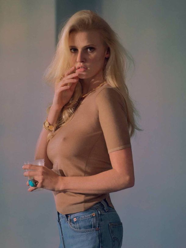 Lara Stone pokies and braless for Marie Claire, France – May 2015