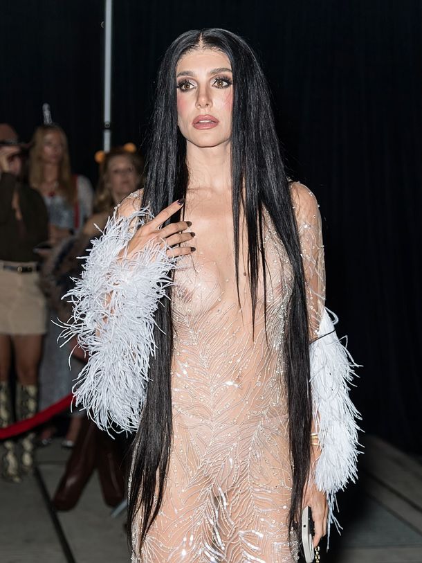 Valentina Ferrer in see through dress at Heidi Klum’s 23rd Annual Halloween Party at the Hard Rock Hotel New York – October 31, 2024