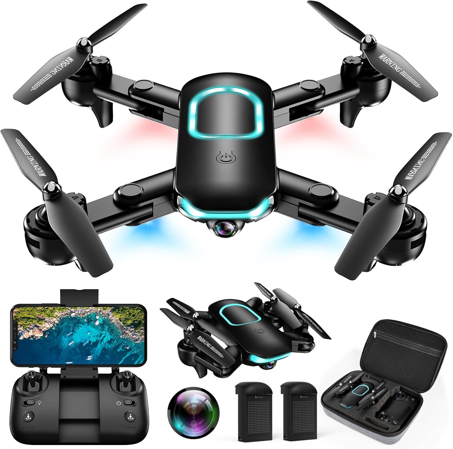 REDRIE Drone with Camera – Foldable Drone with 1080P FPV Camera